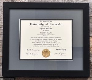 University of Colorado: Undergraduate Bachelor Biology degree prior to dental school